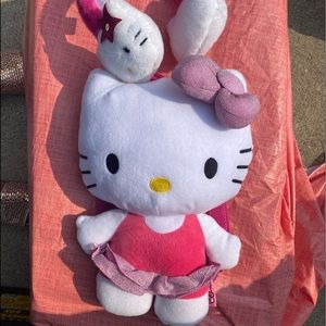 Hello kitty plush backpack